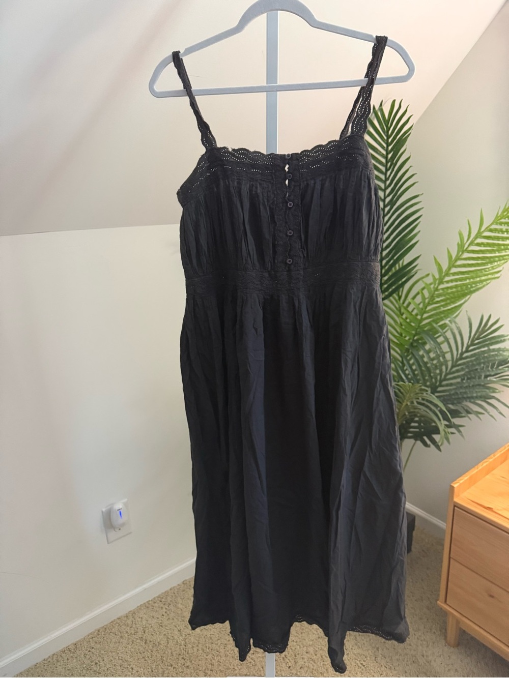The Great. Cachet Midi 100% Cotton Dress 2 - Picture 3 of 6